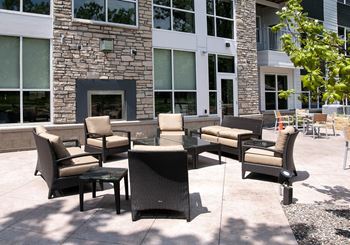 Outdoor patio and grilling areas